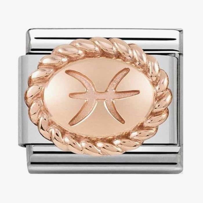 Nomination Classic 9ct Rose Gold Zodiac Sign Charm 430109