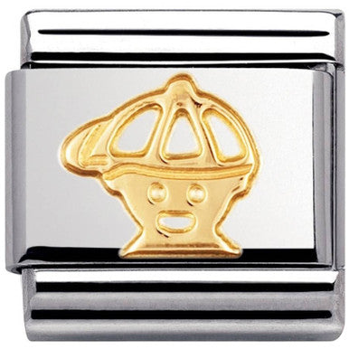 Nomination Classic 18K Gold Boy Charm 030110/04