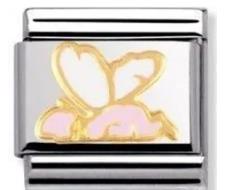 Nomination Classic 18K Gold and Enamel Gold and Pink Baby Fairy Charm 030272/06