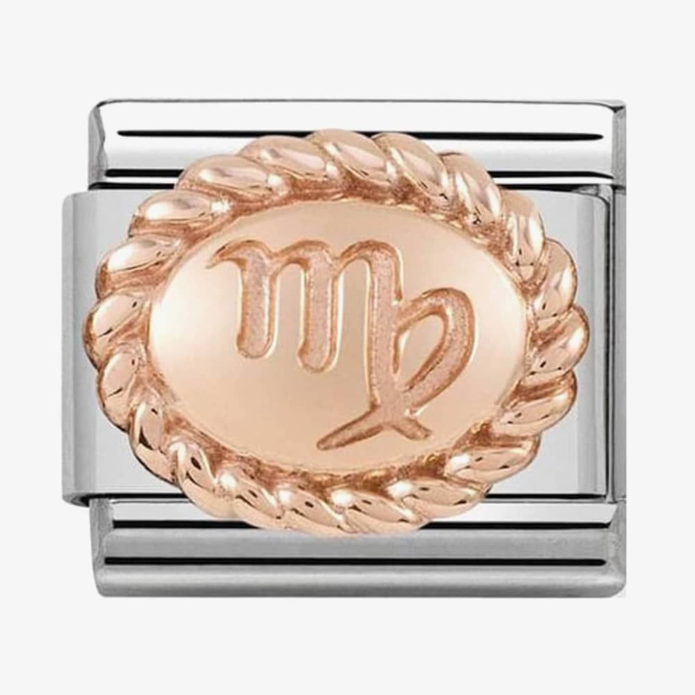 Nomination Classic 9ct Rose Gold Zodiac Sign Charm 430109