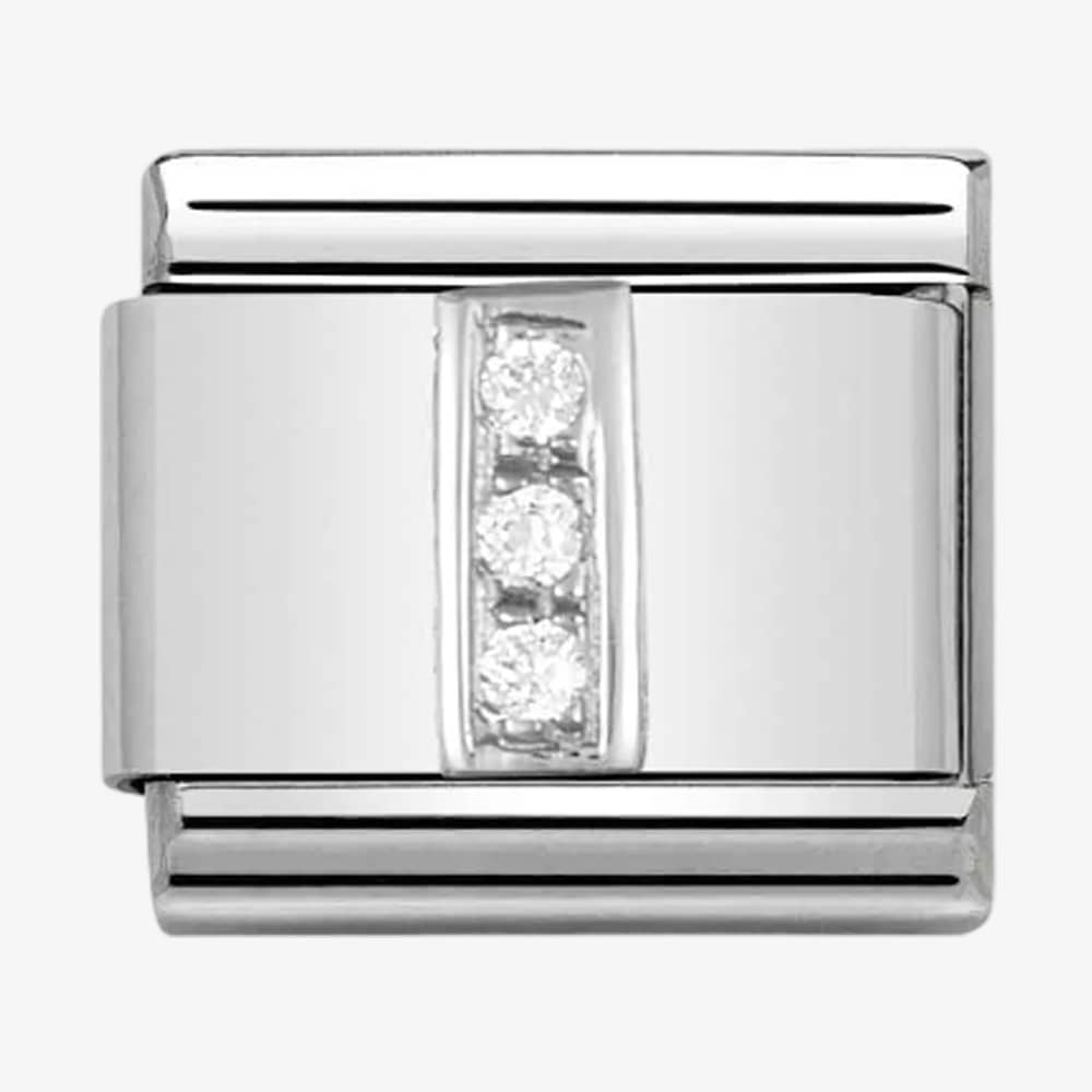 Nomination Classic Silvershine Letter Initial CZ Set Charm 330301