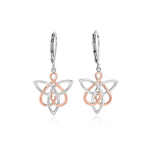 3SETL0231 Clogau Silver/9ct gold Fairies of the Mine drop earrings