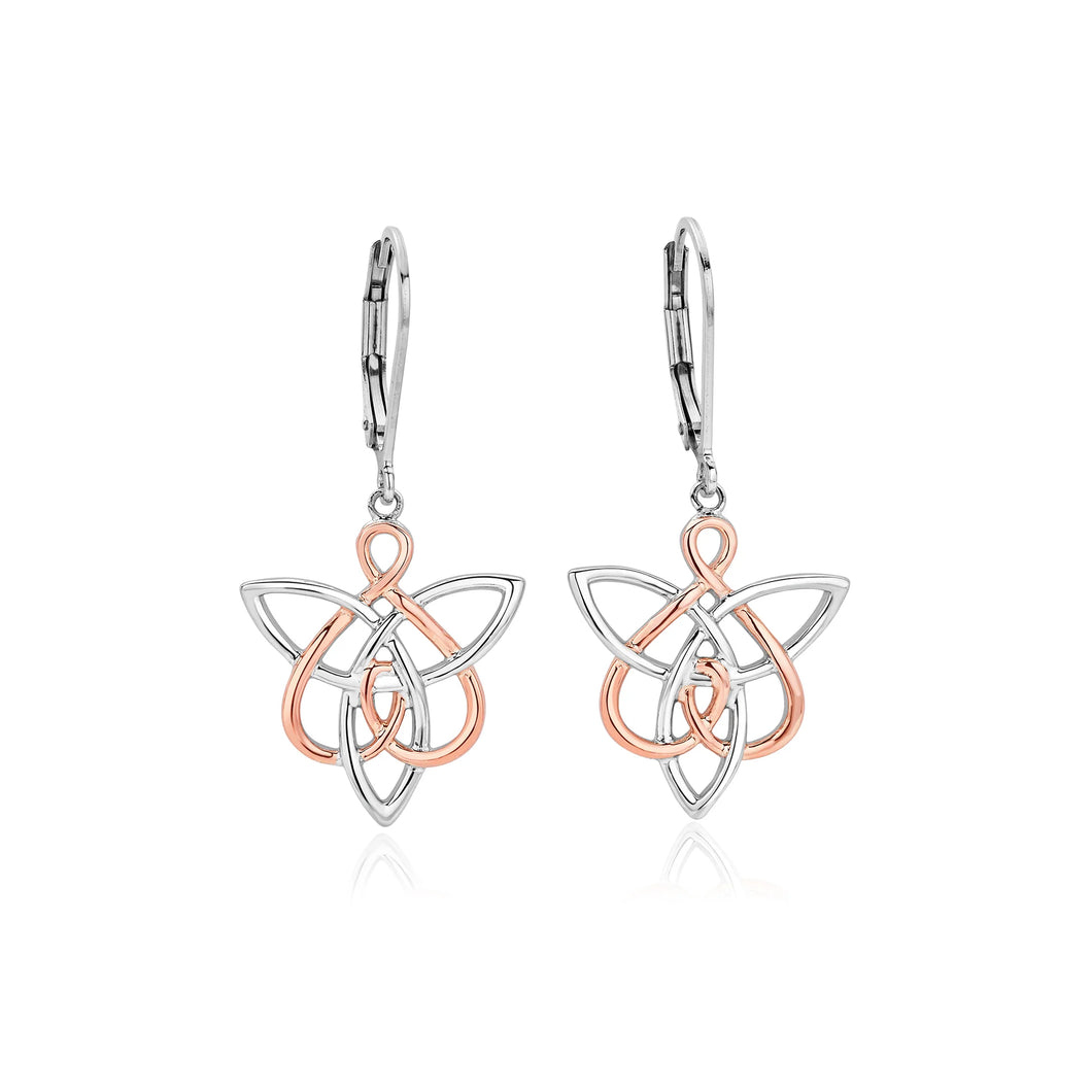 3SETL0231 Clogau Silver/9ct gold Fairies of the Mine drop earrings