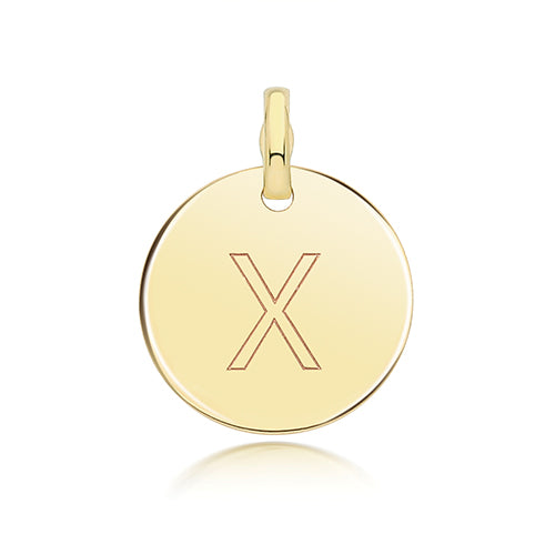9ct Yellow Gold Initial Pendant