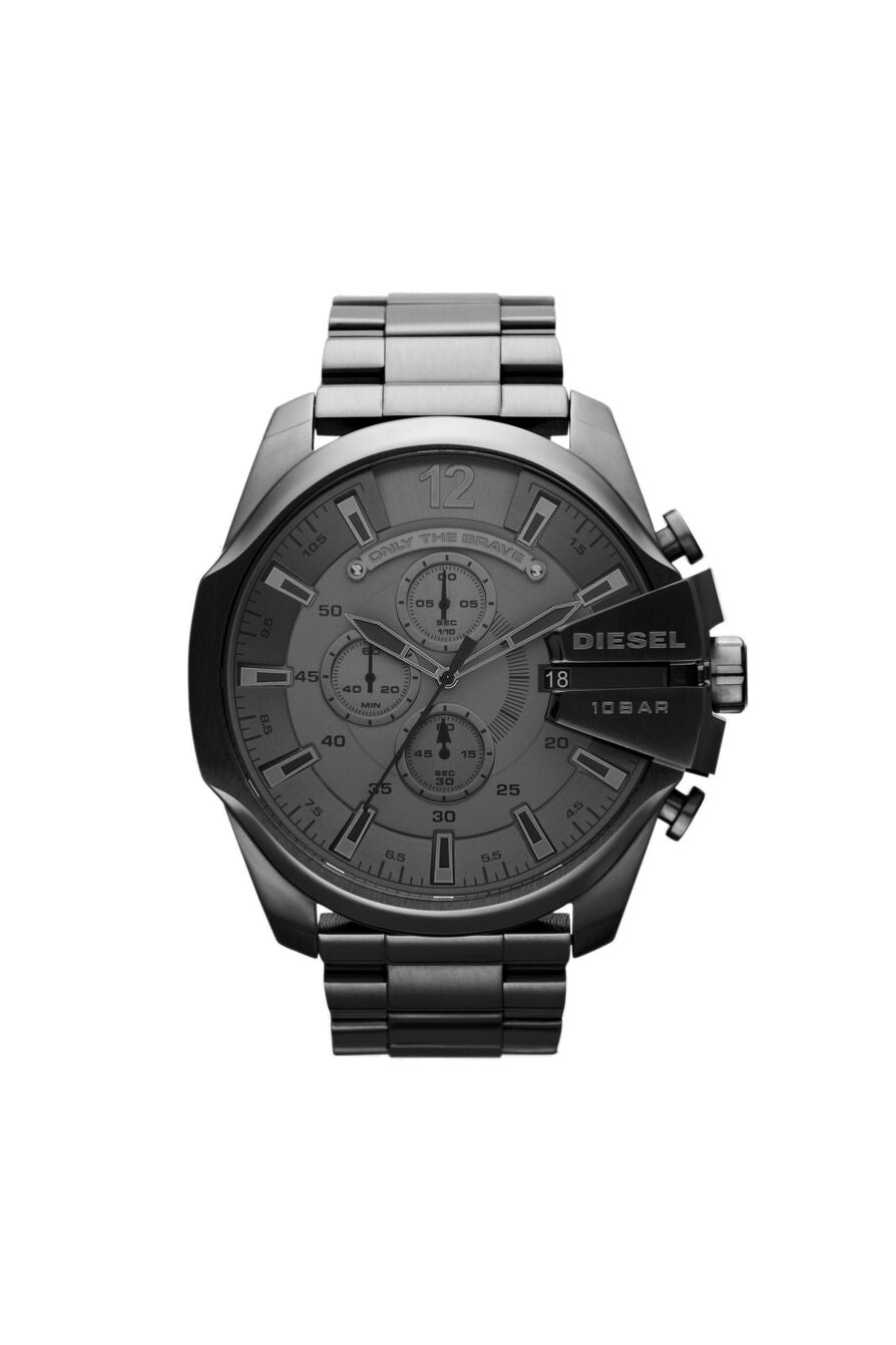 DIESEL Mega Chief Chronograph Metal Grey Stainless Steel Watch