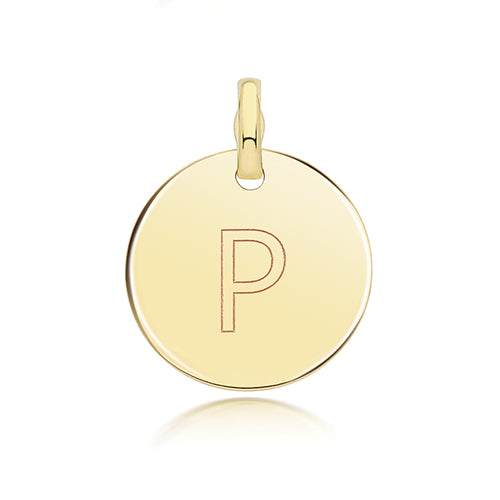 9ct Yellow Gold Initial Pendant