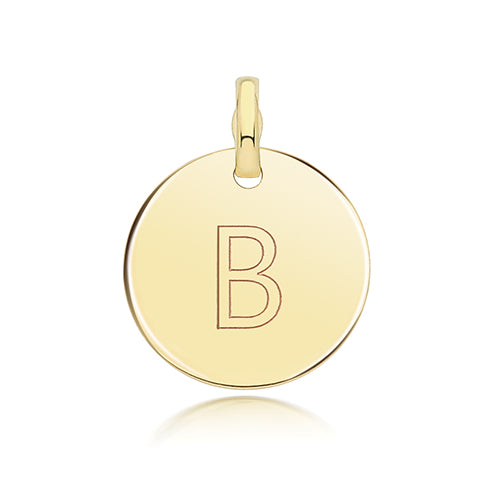 9ct Yellow Gold Initial Pendant