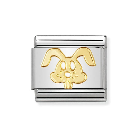 Nomination Classic 18K Gold Animals of Earth Rabbit Head Charm 030112/18