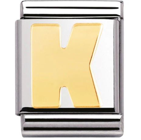 Nomination Big 18K Gold Letter Initial Charm 032101