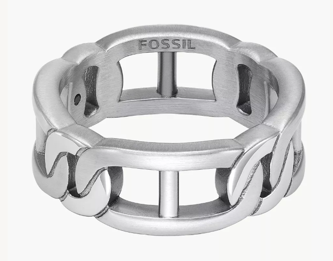 Fossil Heritage D-Link Style Stainless Steel Ring JF04409040
