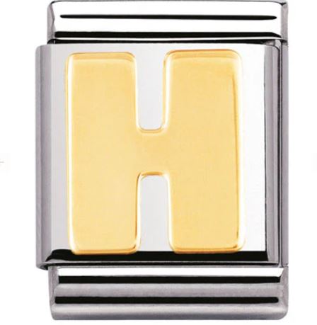 Nomination Big 18K Gold Letter Initial Charm 032101