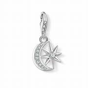 1794 Thomas Sabo Silver CZ set Moon and Star charm £29
