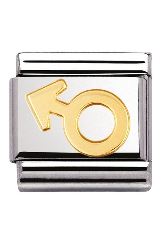 Nomination Classic 18K Gold Male Sign Charm 030116/05