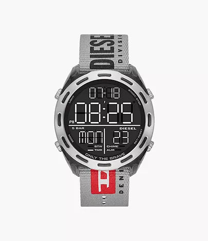 DZ1894 Diesel Gents Crusher Stainless Steel Nylon Strap Watch