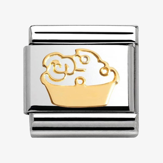 Nomination Classic 18K Gold Madame Monsieur Cupcake Charm 030162/03