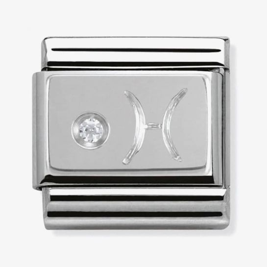 Nomination Classic Silvershine Zodiac Signs CZ Set Charm 330302