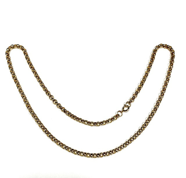 8ct Yellow Gold Round Belcher Chain Pre Loved