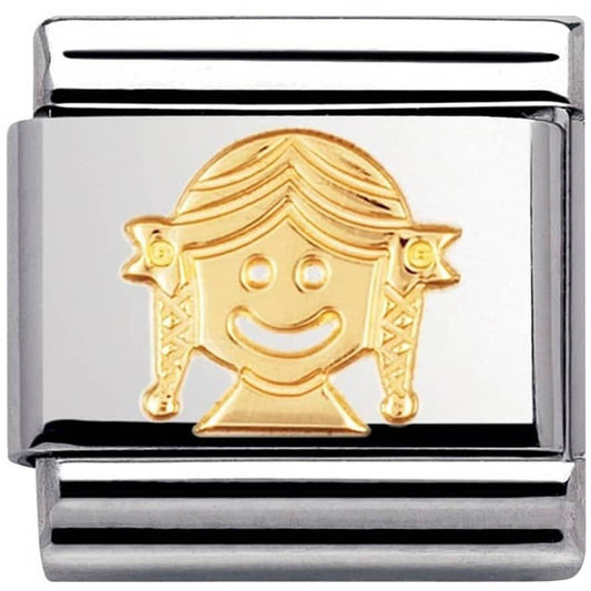 Nomination Classic 18K Gold Girl Charm 030110/03