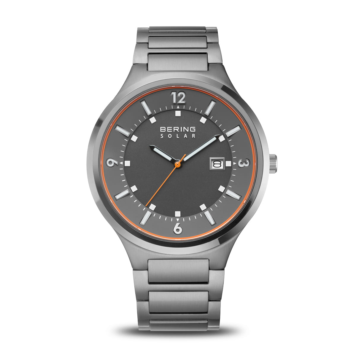 14442-777 Bering Grey Stainless Steel Solar Bracelet Watch