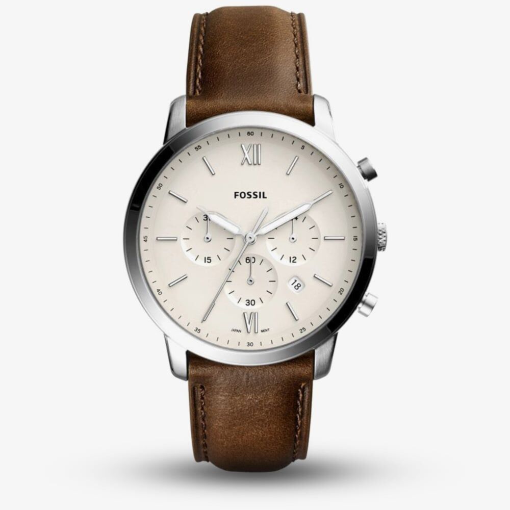 Fossil Neutra Stainless Steel Watch on Leather Strap