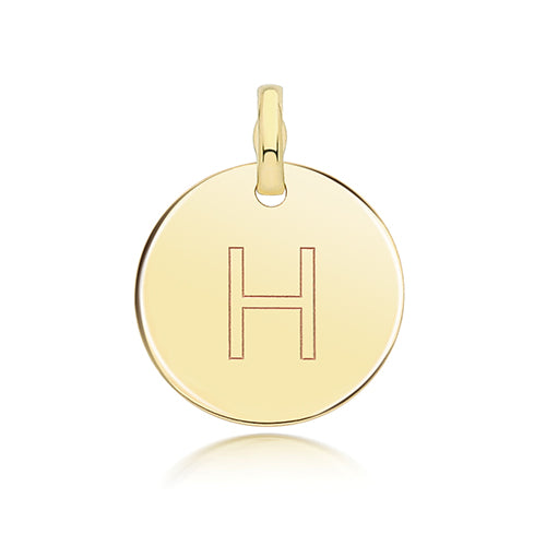 9ct Yellow Gold Initial Pendant
