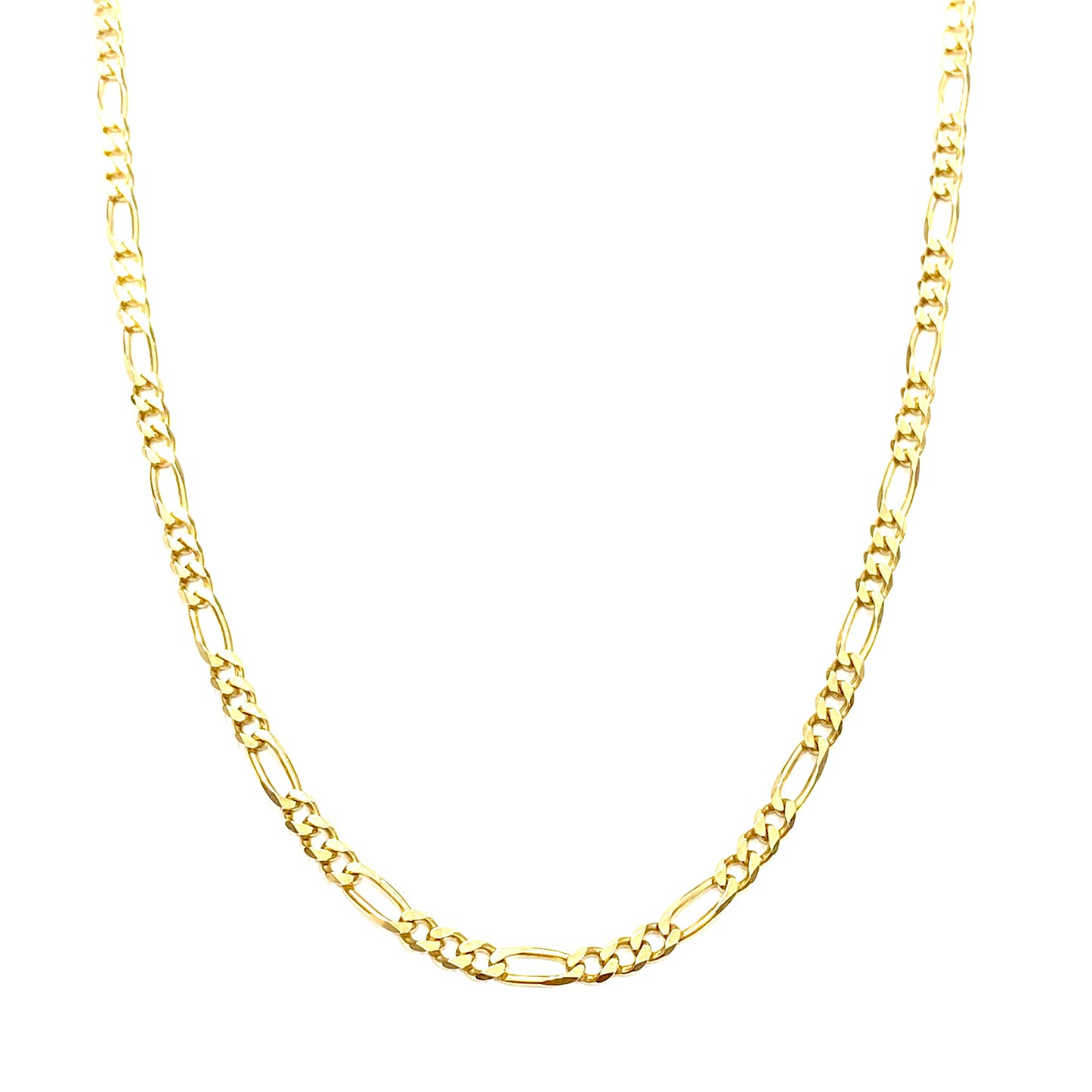 9ct Yellow Gold Figaro Chain Necklace Pre-loved