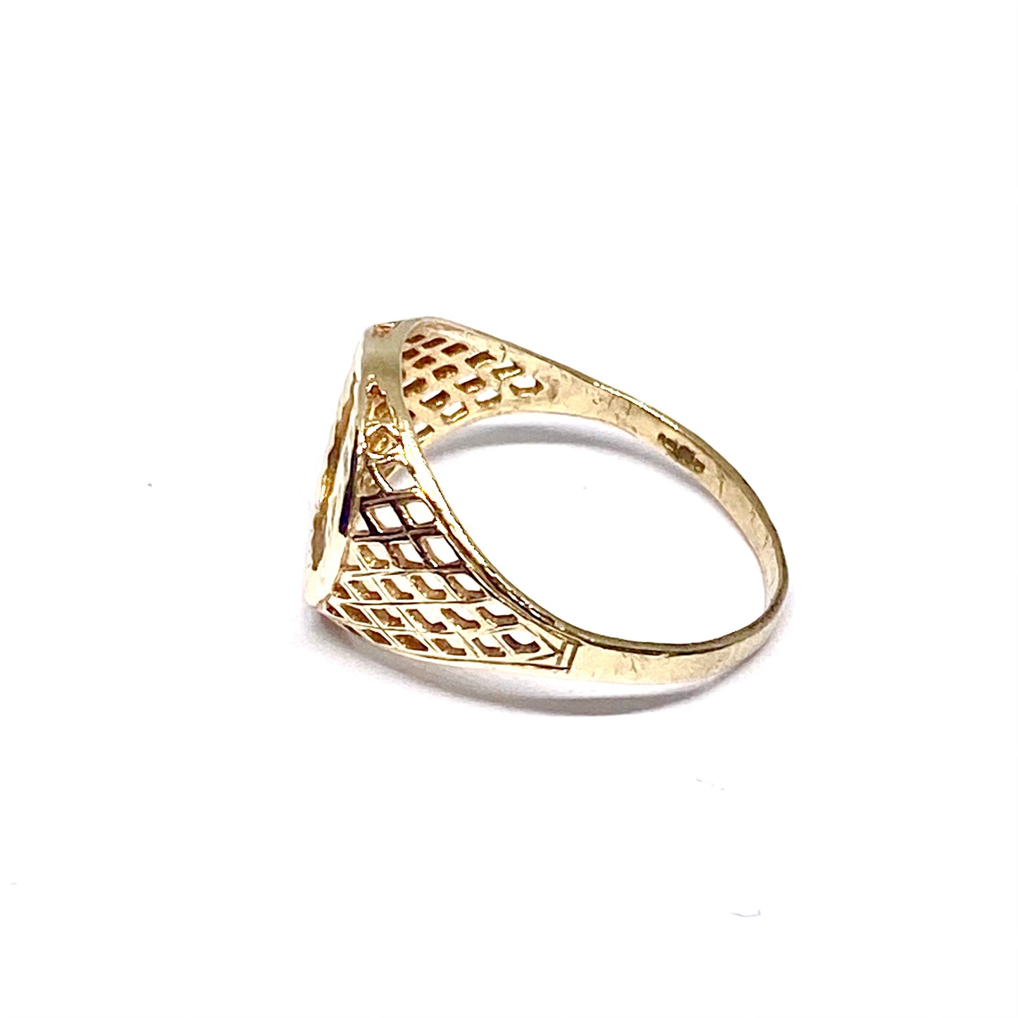 9ct Y/G gold Coin Ring Pre-Loved