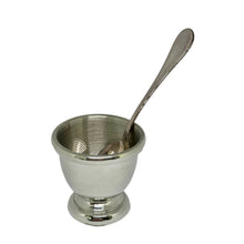 Load image into Gallery viewer, 2838 Pewter Egg Cup set with Silver Plated spoon
