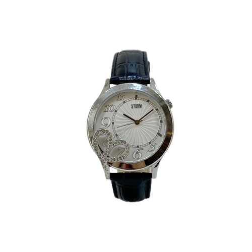 Storm Stainless Steel Dara watch on Black Leather strap Dara 47010/S £69.99