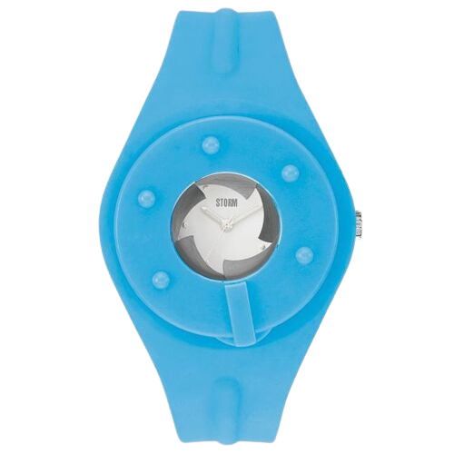 Storm Cam X Watch on Blue Silicon Strap
