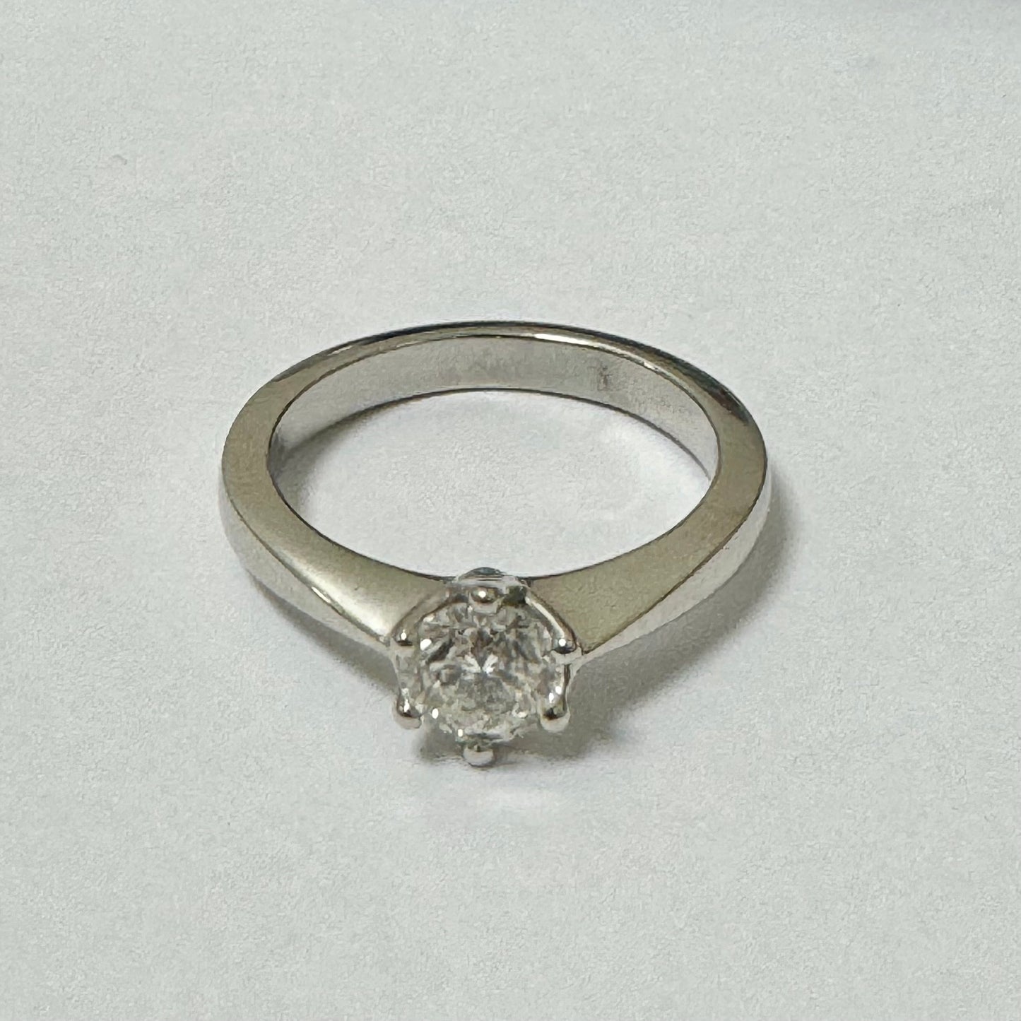 Platinum & Diamond Solitaire Ring 0.70ct - Pre-Loved Ref PLR26