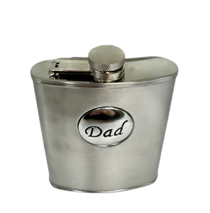 5098F 6oz Stainless Steel Captive Top DAD Hip Flask
