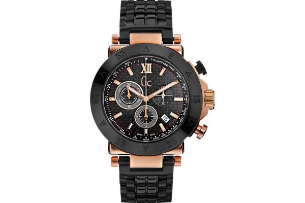 GC Guess Men's Analogue Quartz Watch with Black Stainless Steel Strap ref X90006G2S