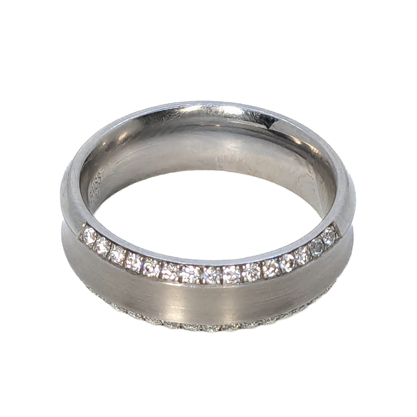 Furrer Jacot 6mm Palladium 950 30 Diamond Wedding Ring