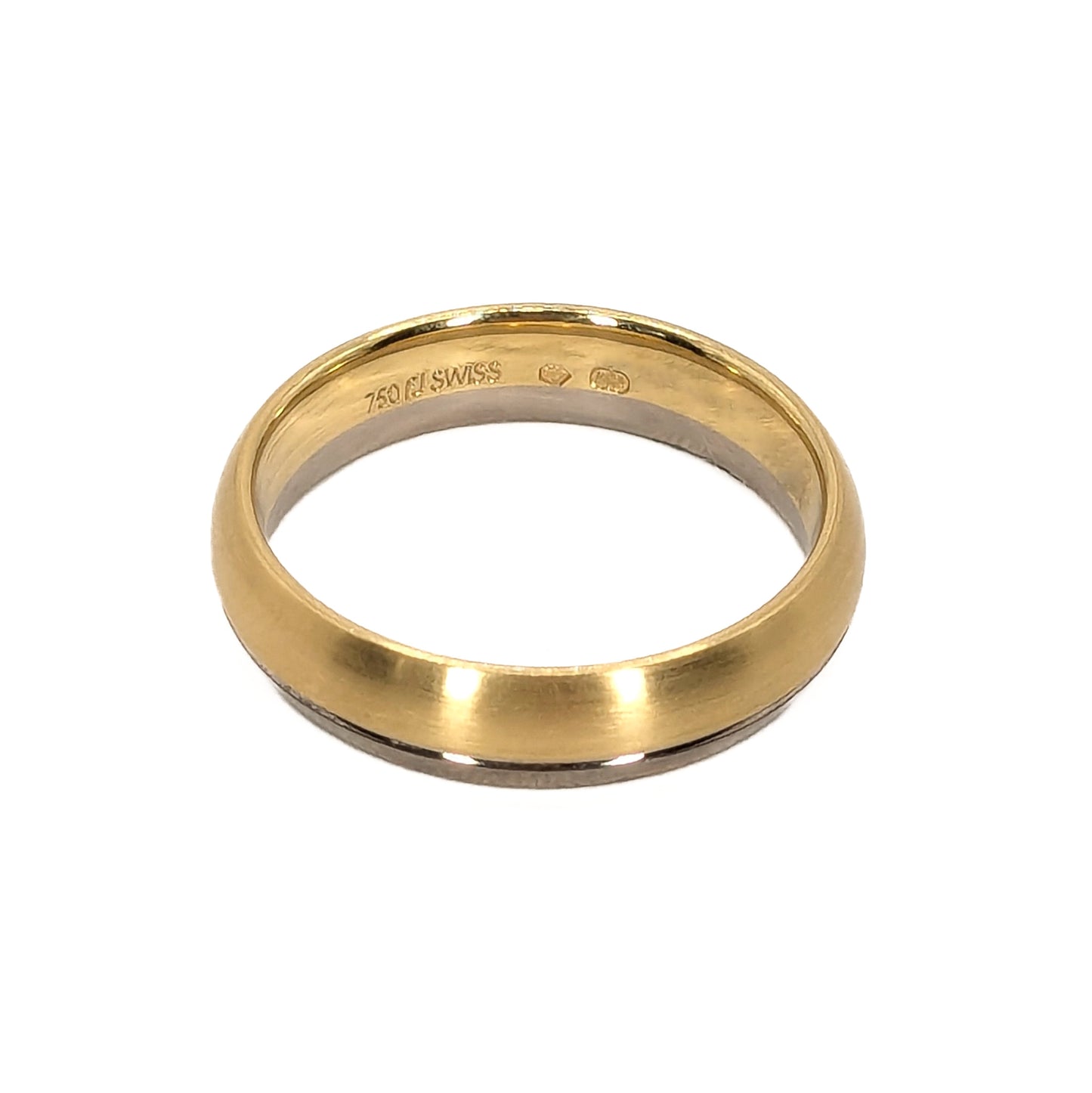 Furrer Jacot 5.5mm 2-Tone 18ct Gold Wedding Ring