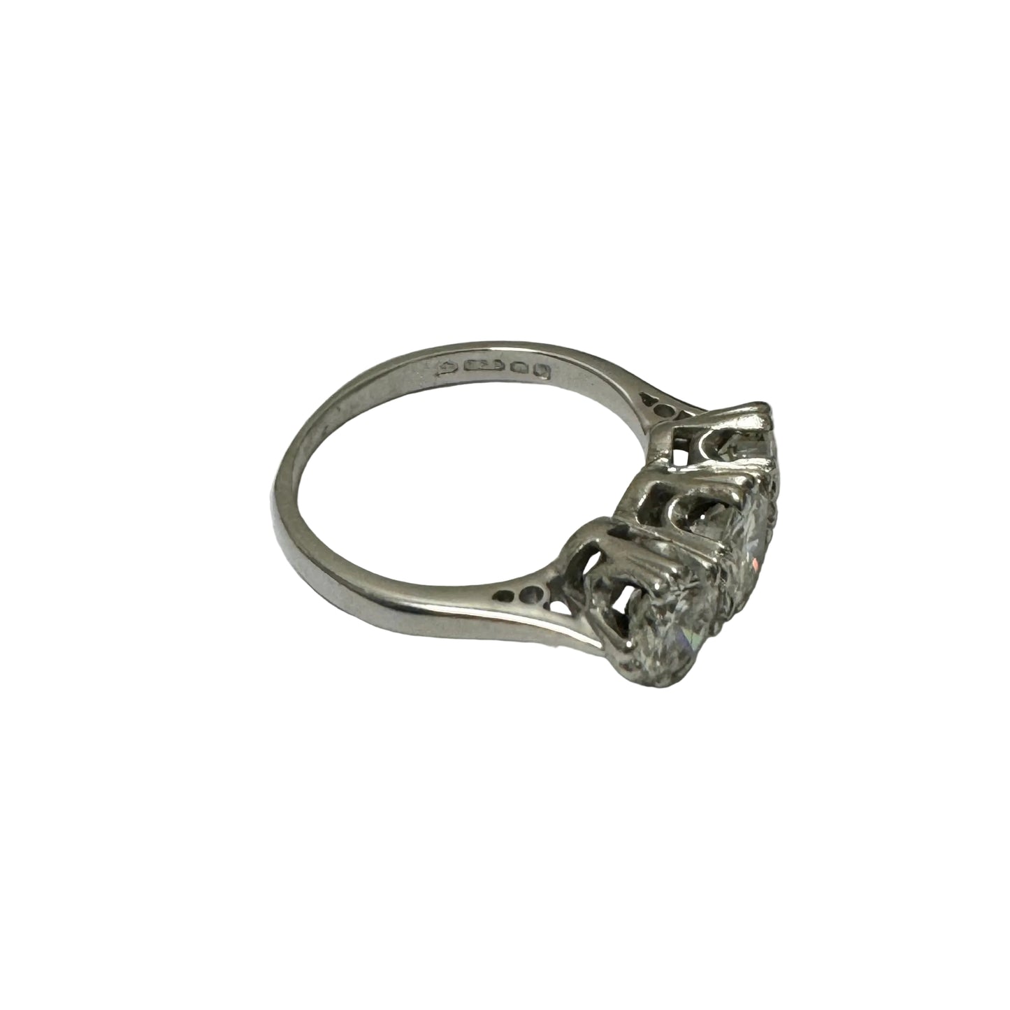 18ct White Gold Trilogy Diamond Ring- Pre-Loved