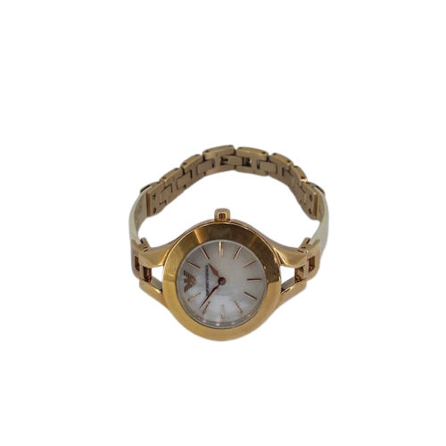 Emporio Armani Rose Stainless steel Watch On Leather Strap