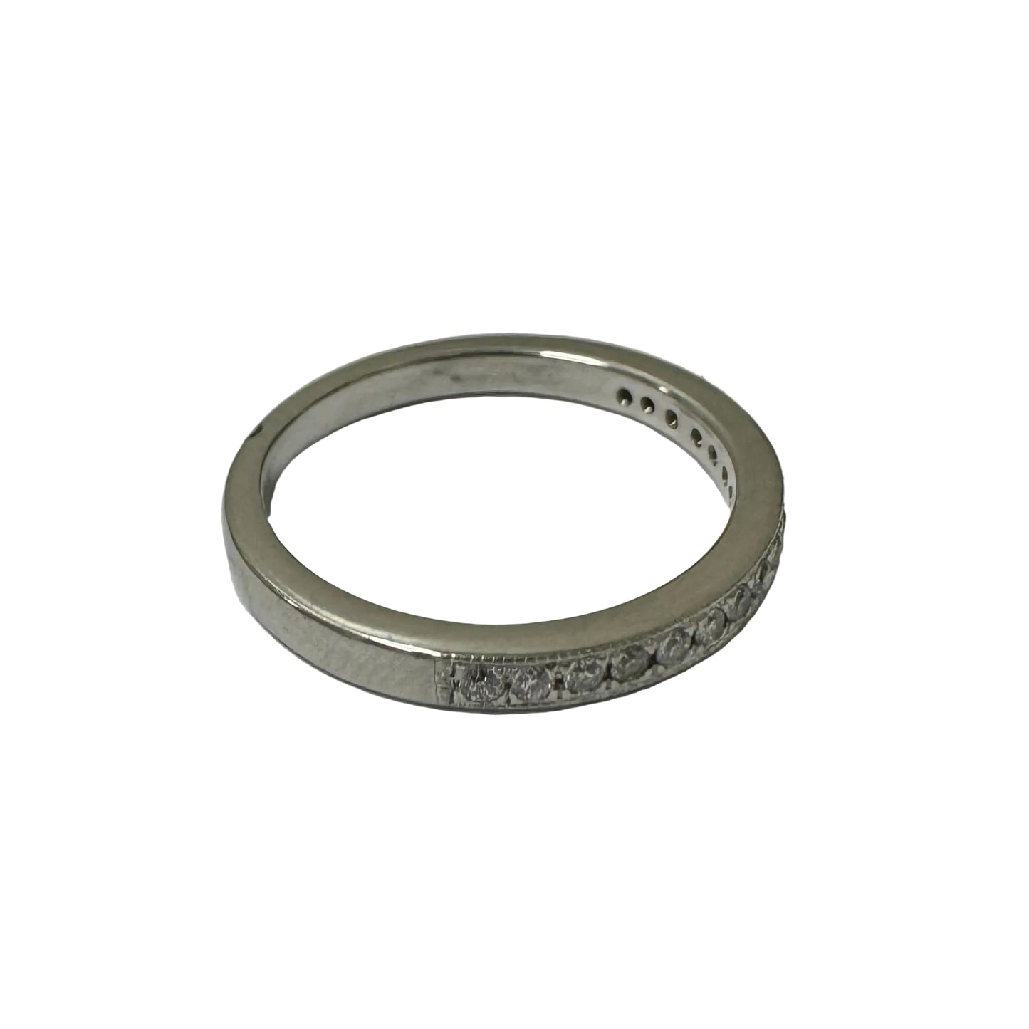 Platinum Diamond Half Eternity Ring - Pre Loved