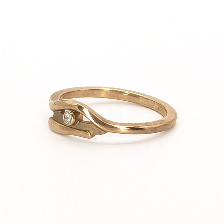 9ct Yellow Gold Diamond Dress Ring