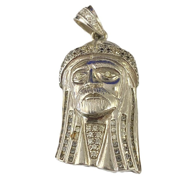 G6251CZ Silver head pendant CZ set