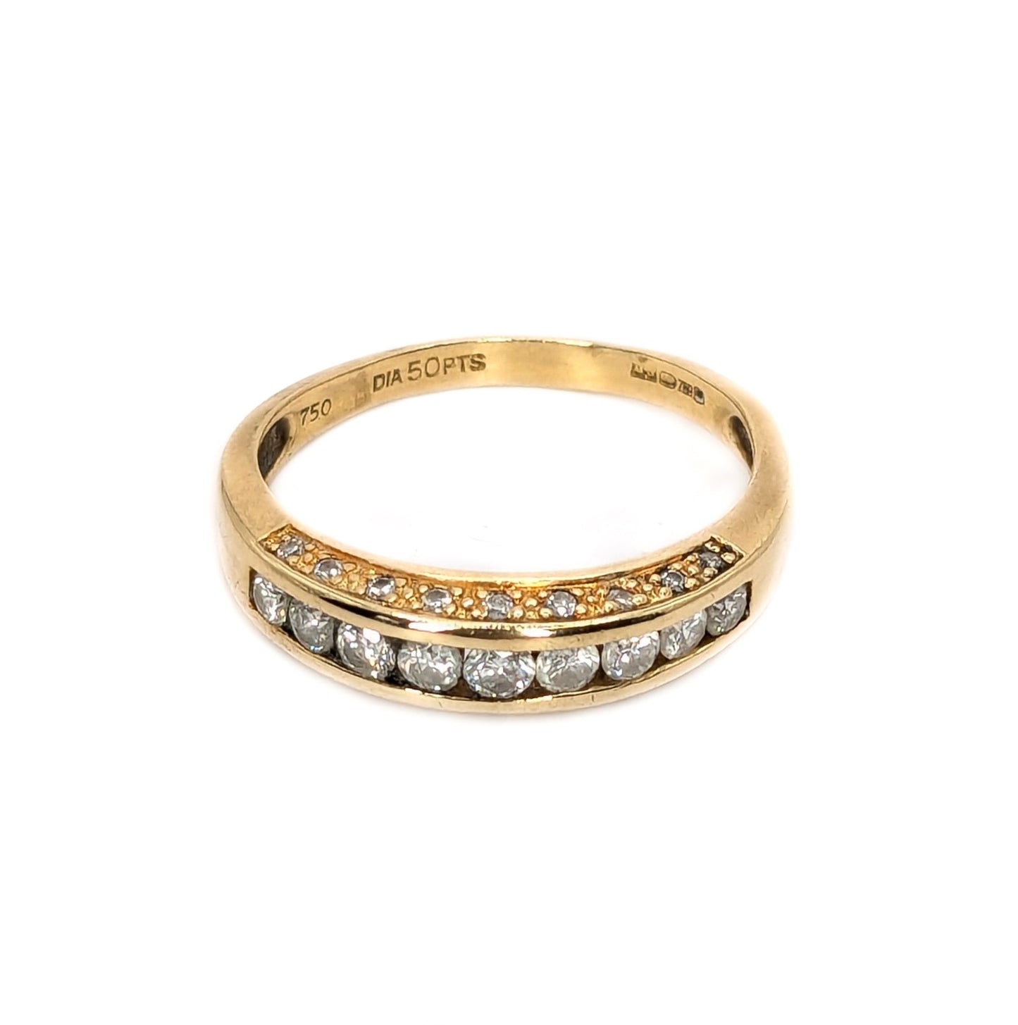 18ct Yellow Gold Diamond Eternity Ring Pre Loved