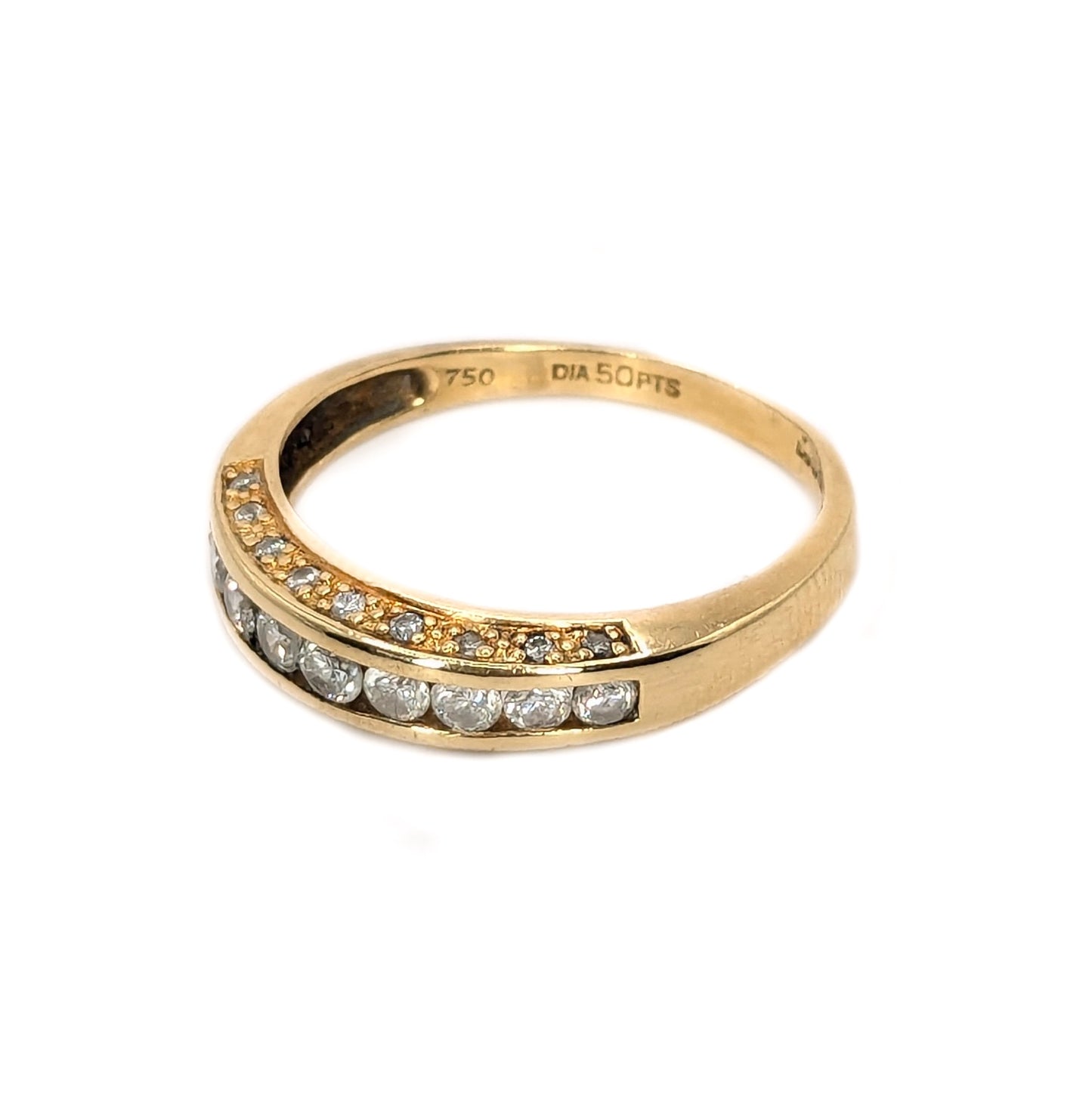 18ct Yellow Gold Diamond Eternity Ring Pre Loved