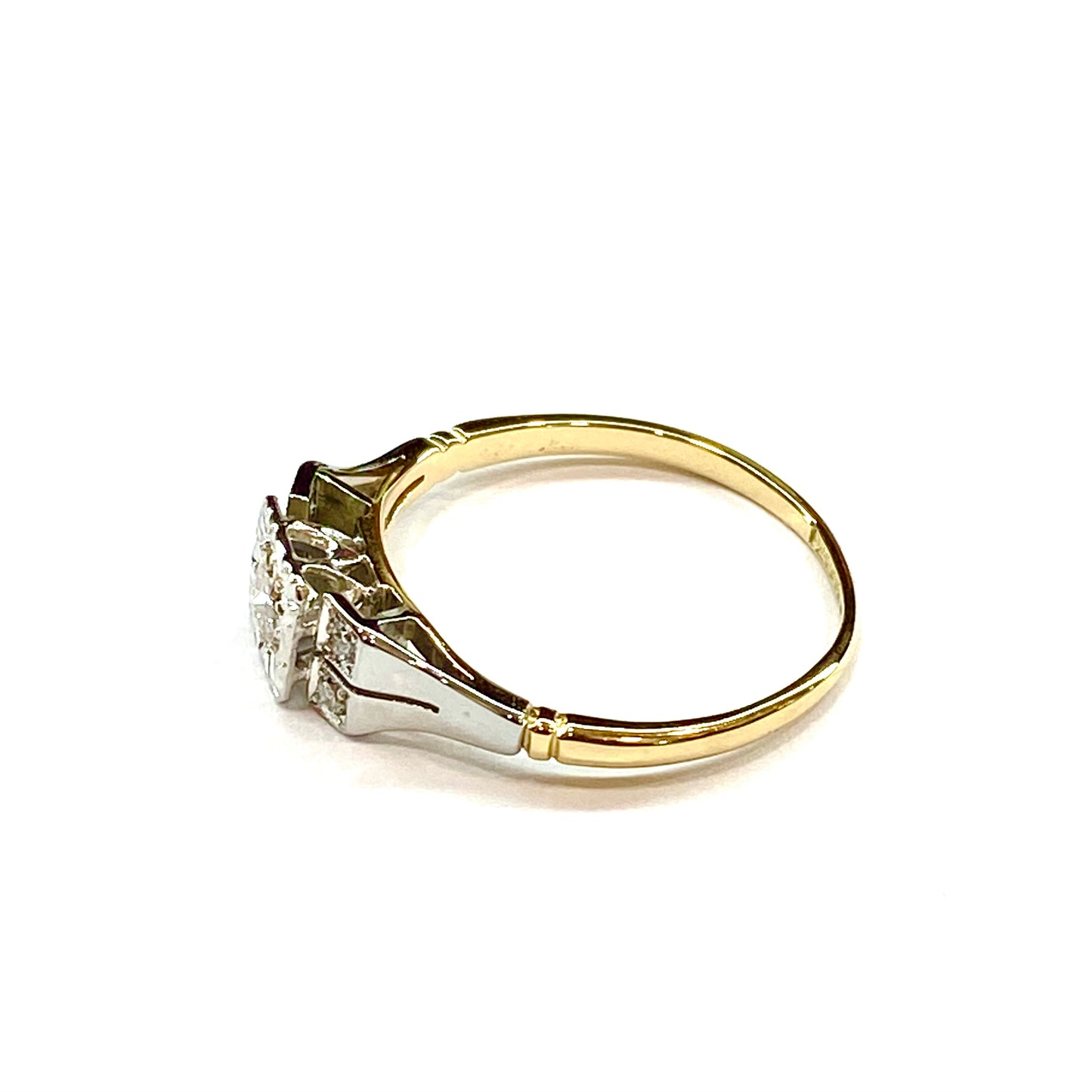 18ct Gold Diamond Set Ring Pre Loved