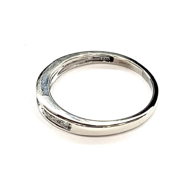 14ct White Gold CZ Eternity Ring Pre Loved
