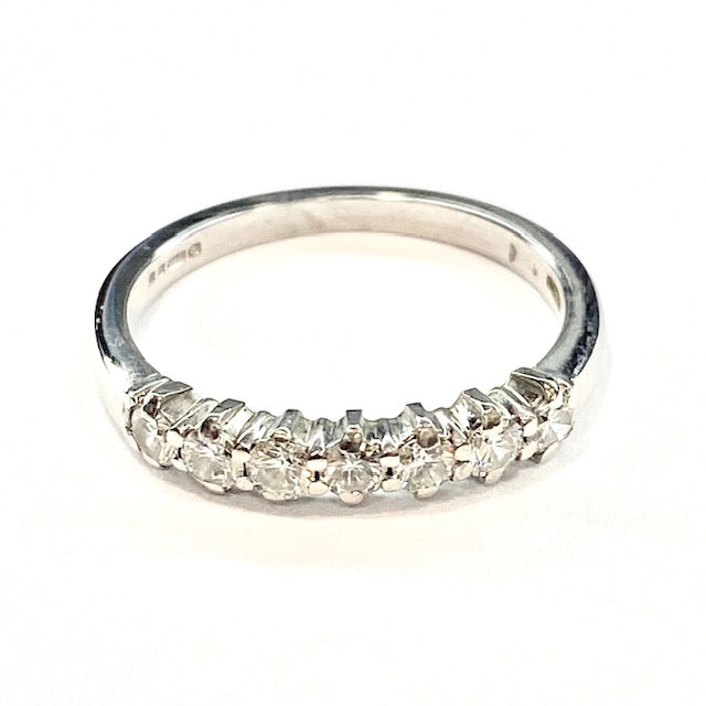 18ct White Gold Diamond Eternity Ring Pre Loved