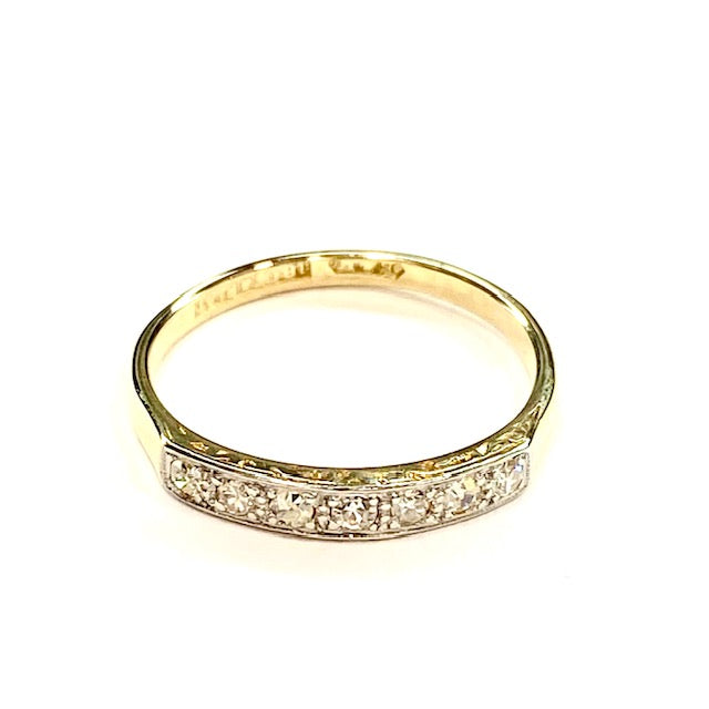 18ct Yellow Gold Diamond Eternity Ring Pre Loved