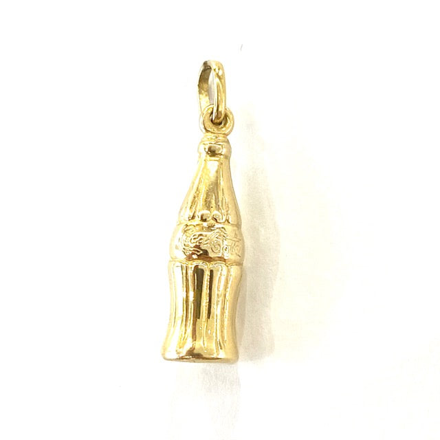 9ct Yellow Gold Coca Cola Bottle Charm