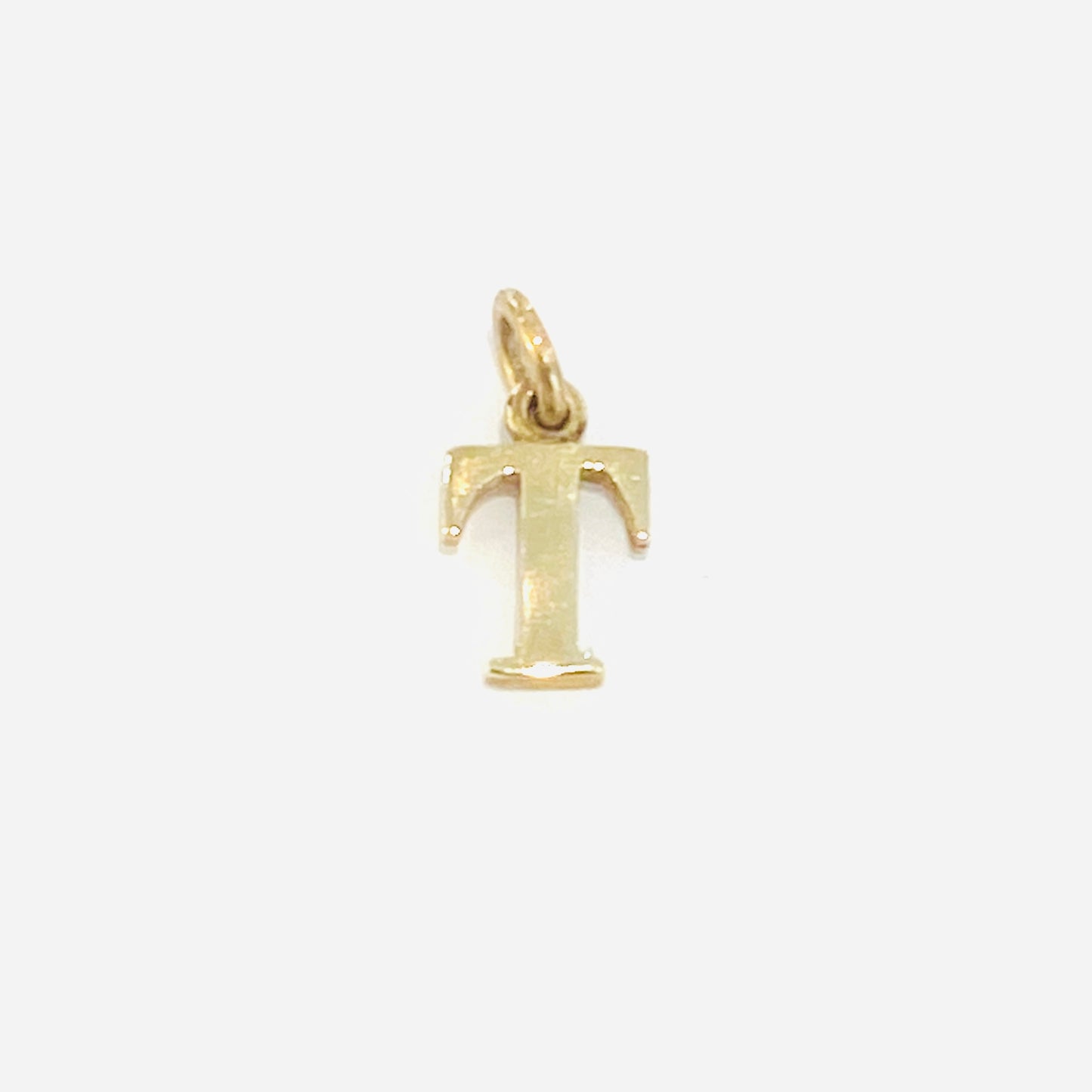 9ct Yellow Gold Initial Charm Pendant