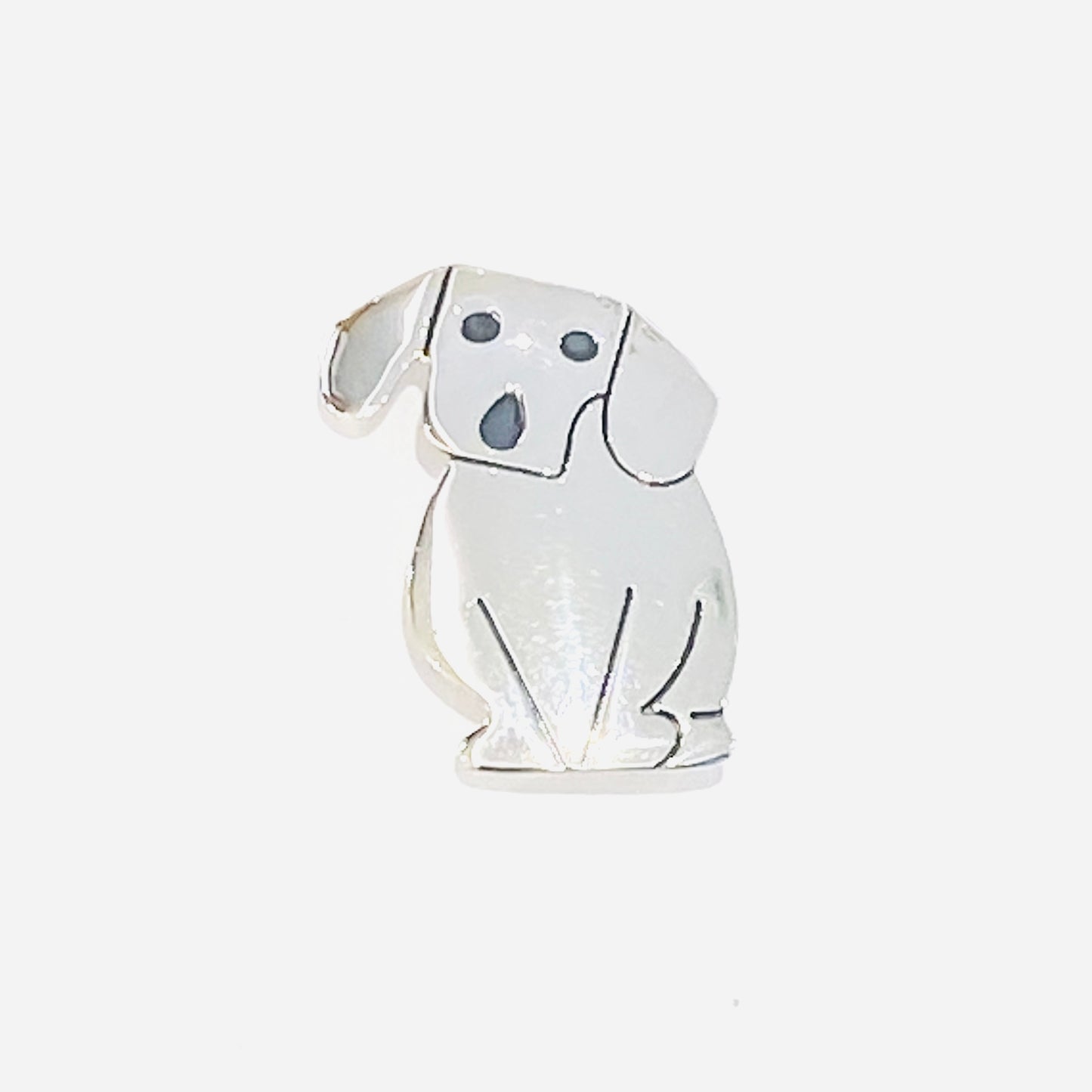 Sterling Silver Dog Brooch