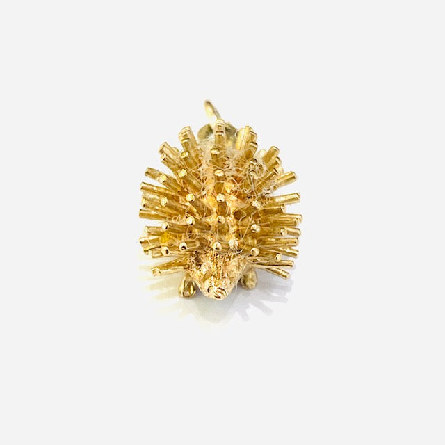 9ct Yellow Gold Hedgehog Charm Pre Loved